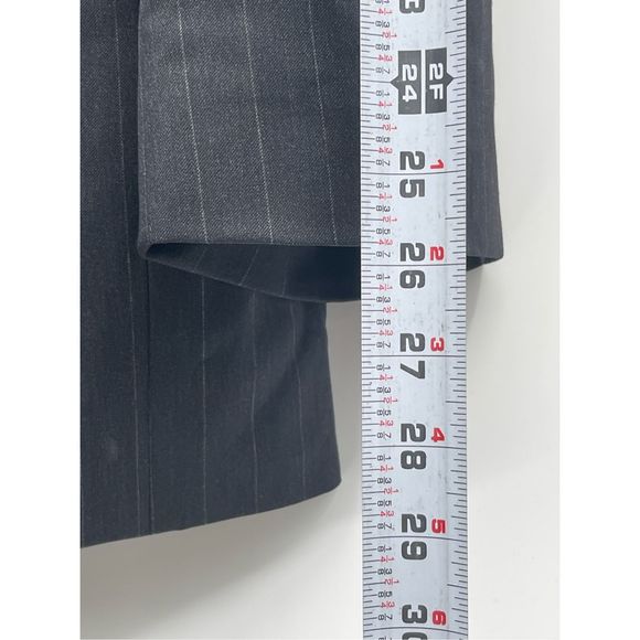 Hart Shaffner Marx Sport Coat Blazer Suit Men 50 XL Gray Stripe Gold Trumpeter - Picture 4 of 10